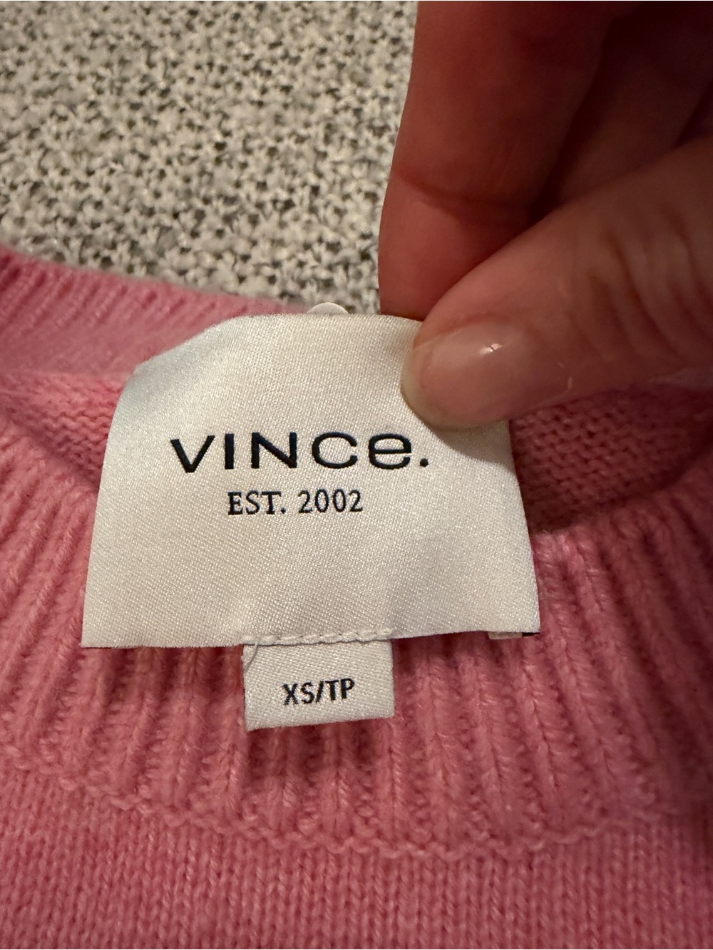 Vince Bazooka Pink Crewneck Cashmere Sweater - Picture 2 of 11